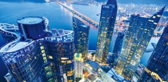 プサンマリンシティ夜景